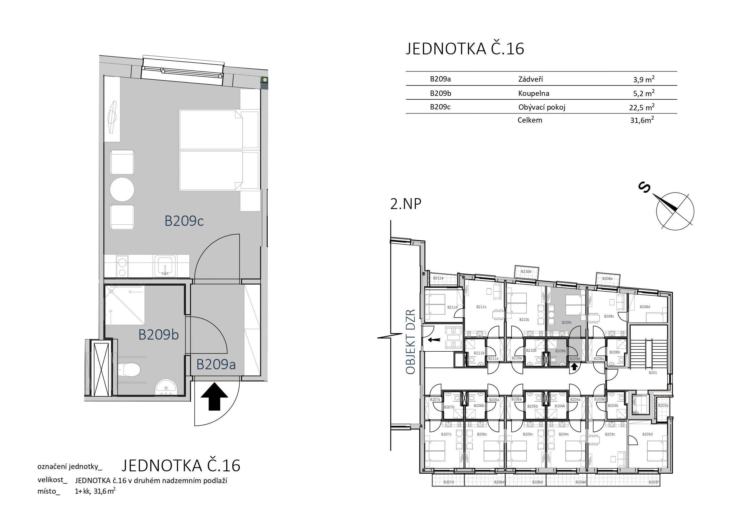 L18_182_DS_eberov_DPS_dispozice-JEDNOTKA_16_page-0001 byt č 16 šeberov - senior-komplex.cz